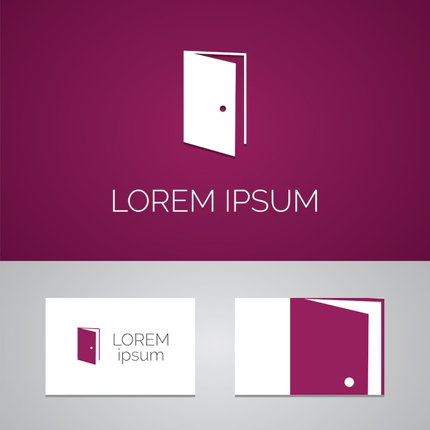 Door logo template icon