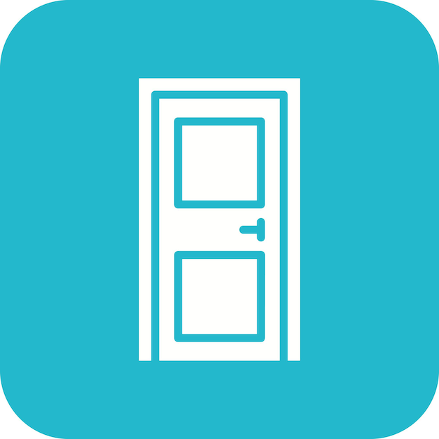 Door vector icon Can be used for Interior iconset