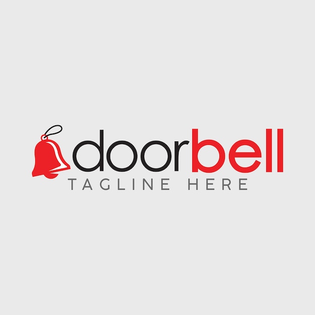 Doorbell logo design template premium eps