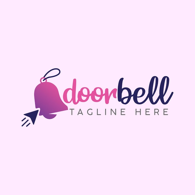 Doorbell logo design template premium eps