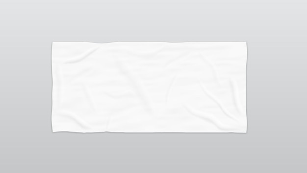 Doorzichtige witte zachte strandhanddoek voor branding