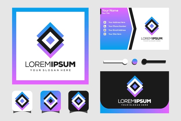 doos modern logo ontwerpsjabloon