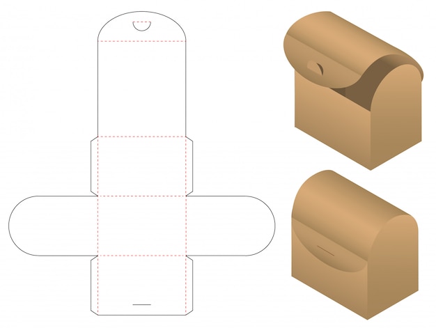 Doosverpakking gestanst matrijsontwerp