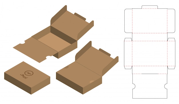 Doosverpakking gestanst matrijsontwerp