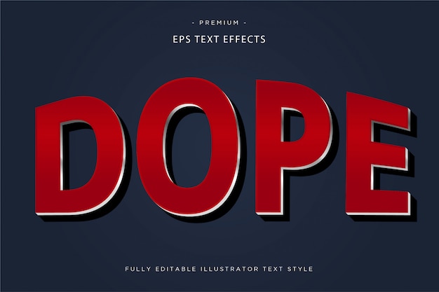 Dope 3d text effect