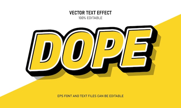 Vector dope bewerkbare tekst-effect