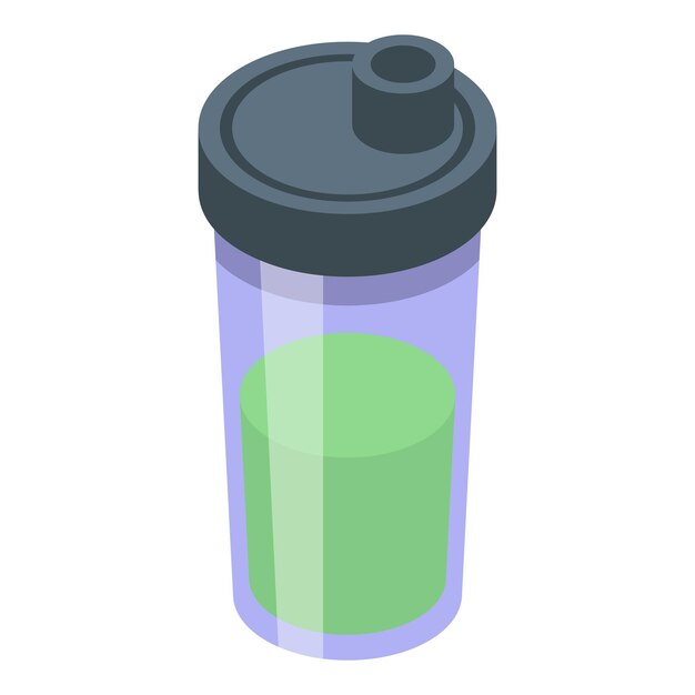 doping shaker icon isometric vector sport steroid medicine drug