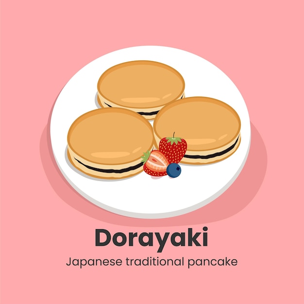 Dorayaki Japanse rode bonenpannenkoek, traditioneel eten