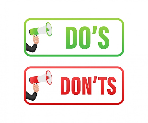 dos and donts like thumbs up or down. flat simple thumb up symbol minimal round logotype element set graphic design isolated on white.  stock illustration.