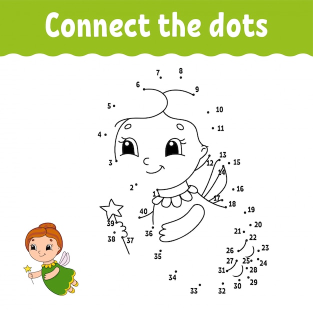 Dot to dot. draw a line. handwriting practice. learning numbers for kids.