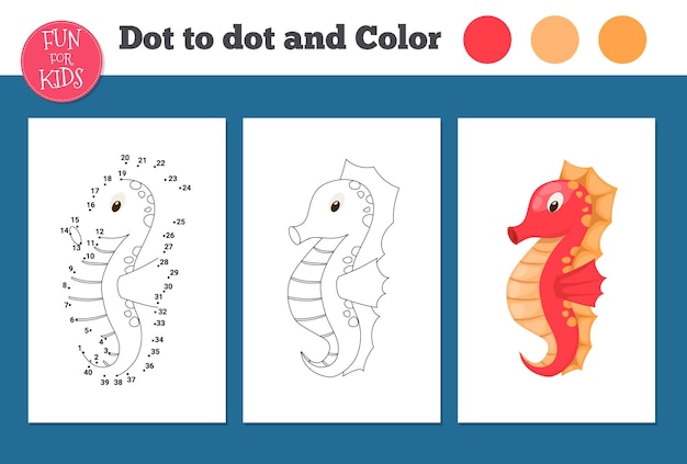 Gioco punto per punto per la scuola dei bambini. pagina da colorare per l'educazione dei bambini. numero gioco di puzzle linea di disegno. attività di matematica, studio dei compiti a casa. scuola a casa libro da colorare.