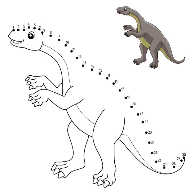 Dot to Dot Lufengosaurus 공룡 절연