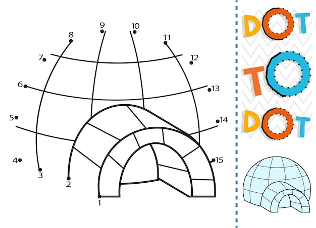 Dot to dot worksheet for kids Connection dot coloring page Point to point