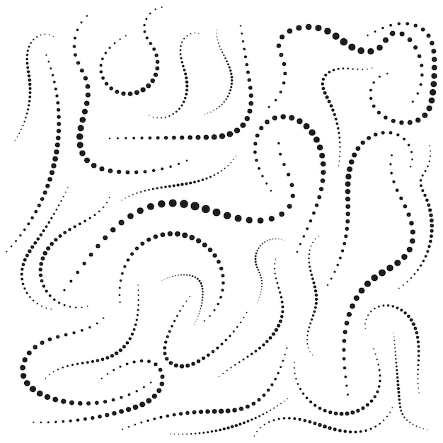 Dot line art texture