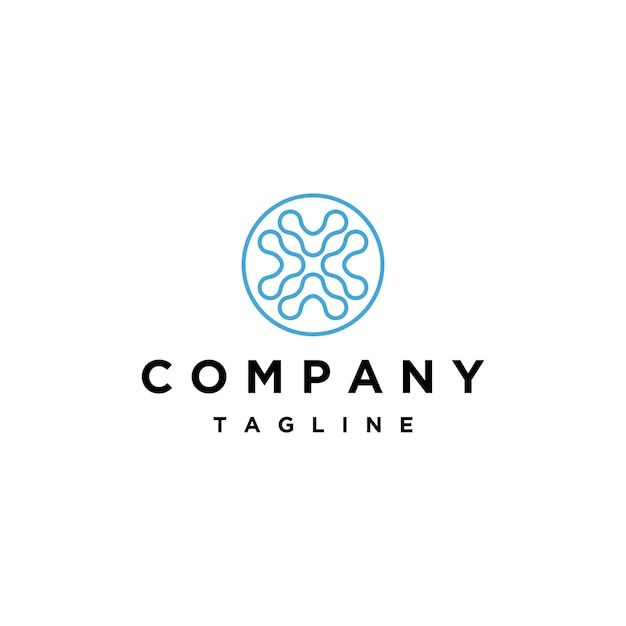 dot logo icon design template