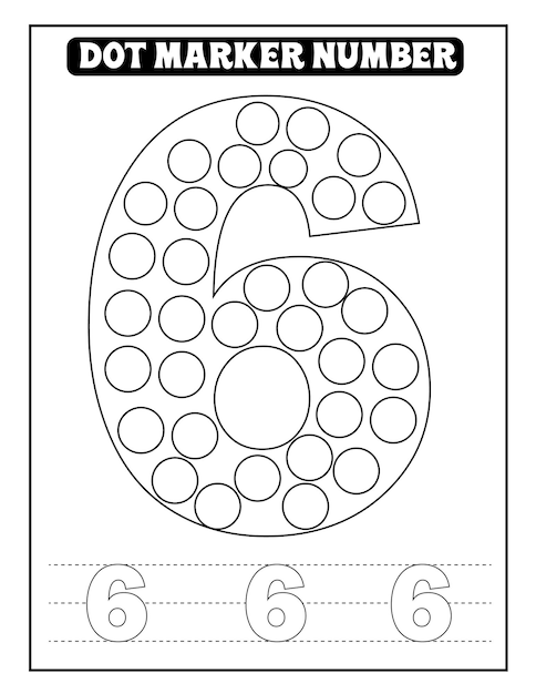 dot marker pages to develop skill