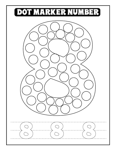 dot marker pages to develop skill