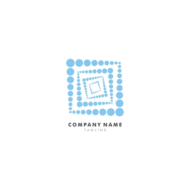 Vector dot pattern corporate brand identity vector