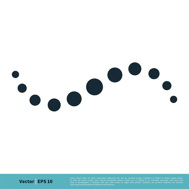 Dot of Spin Wave Icon Vector Logo Template Illustration Design Vector EPS 10