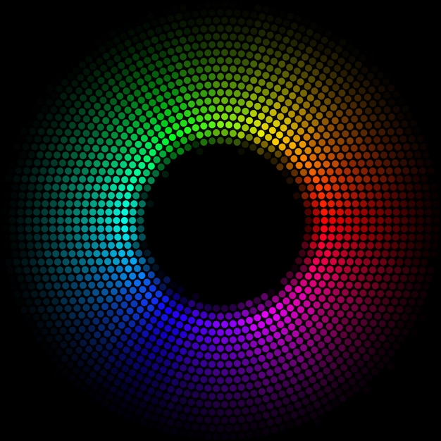 Vector dots digital form