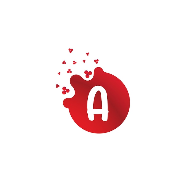 Dots Letter A Logo