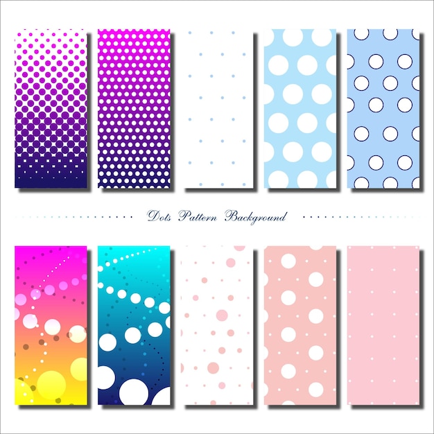 Vector dots patterns background