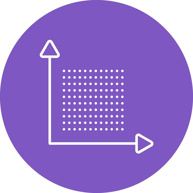 Векторное изображение значка Dots Per Inch может использоваться для UX и UI