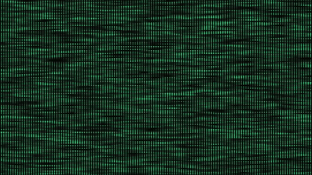 Dots texture with noise effect Abstract halftone background Vector glitch backdrop Digital screen with matrix or binary code