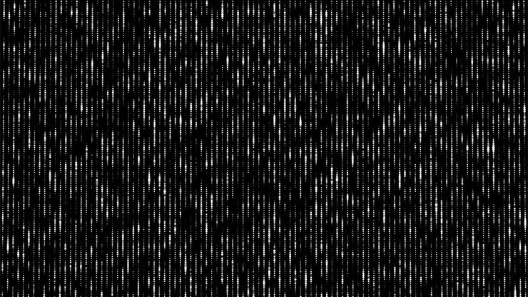 Vector dots texture with noise effect abstract halftone background vector glitch backdrop digital screen with matrix or binary code