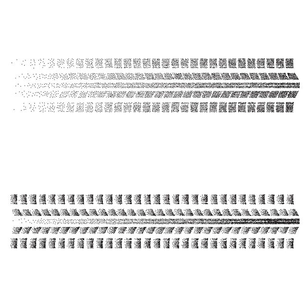 Vector dots tire tracks