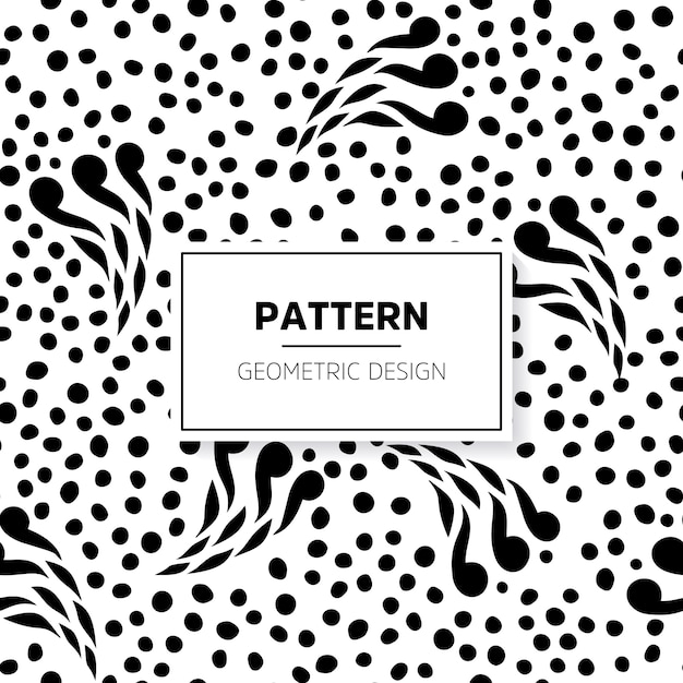 Dotted black and white pattern