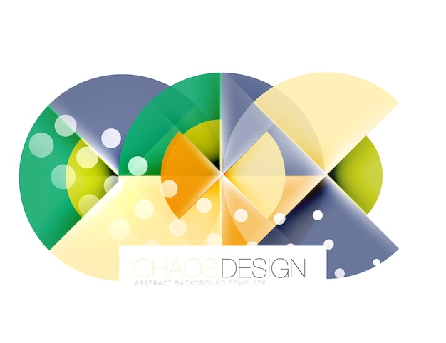 Dotted circles abstract background