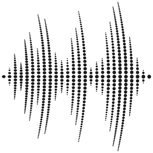 Dotted equalizer icon Vector illustration EPS 10 Stock image