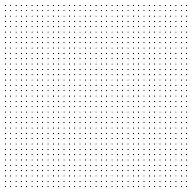 Vector dotted graph paper with grid polka dot pattern geometric texture for calligraphy drawing or writing