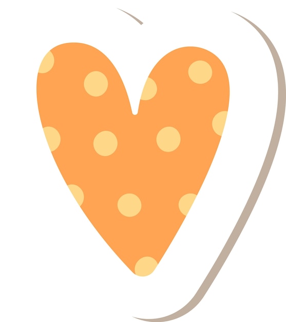 Dotted Heart Sticker