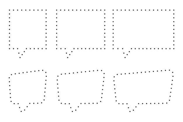 Dotted lines messages set