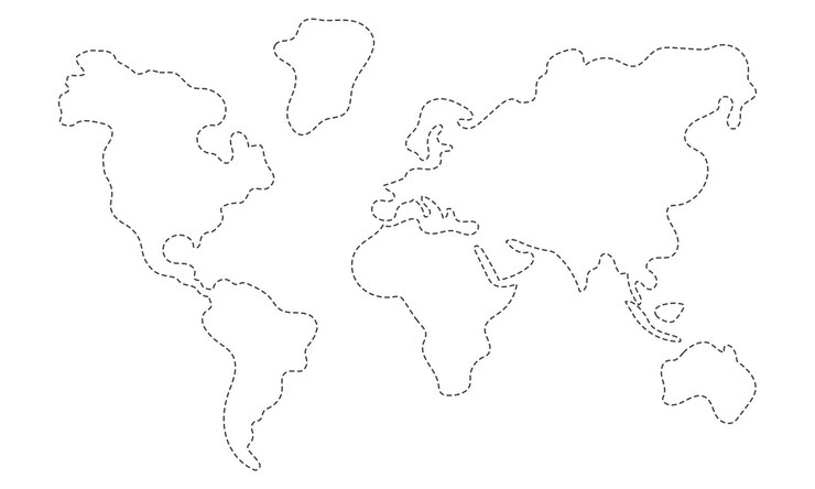 Vector dotted map of world vector illustration eps10