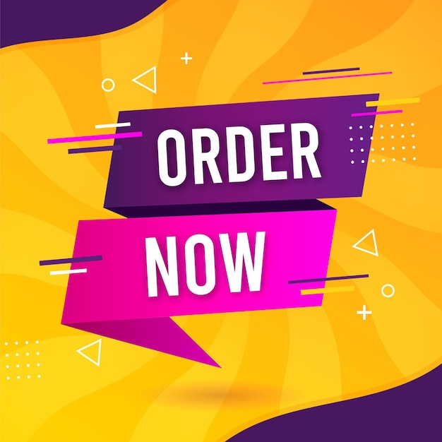 Dotted order now banner template