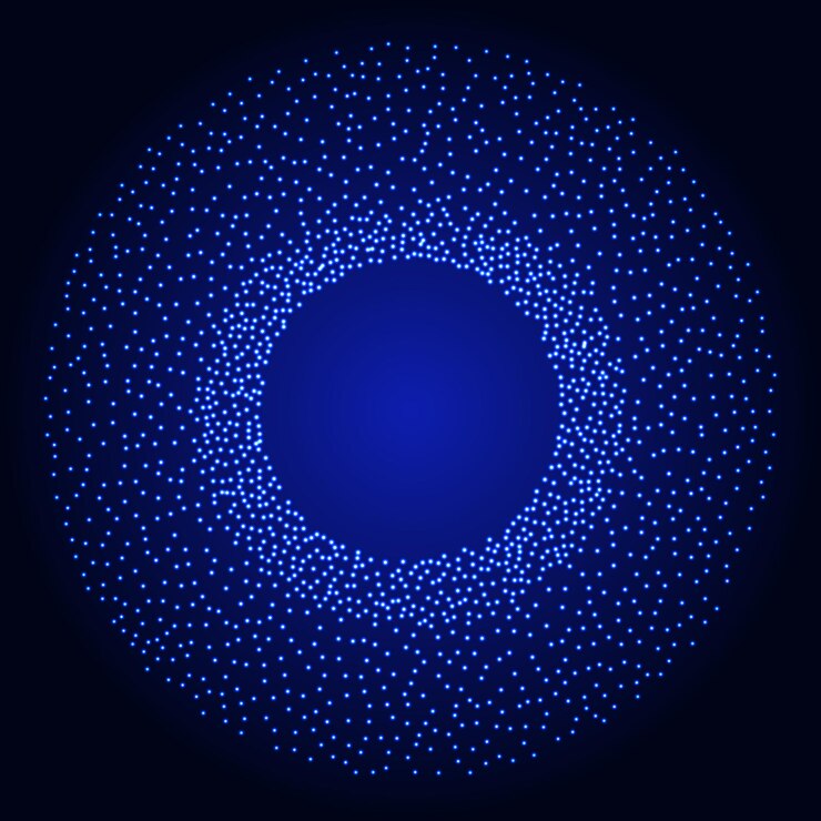 Vector dotwork ring banner