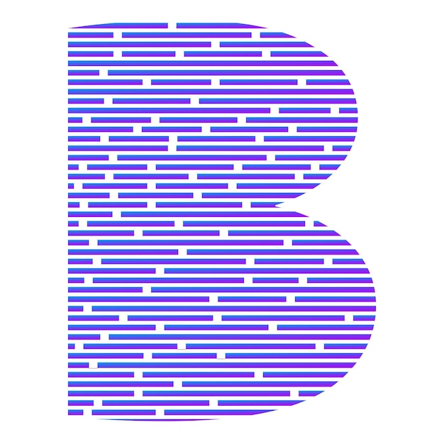 ベクトル 2 つの bb ロゴの文字のデザイン