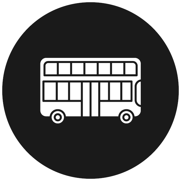 Double Decker vector icon Can be used for Transport iconset