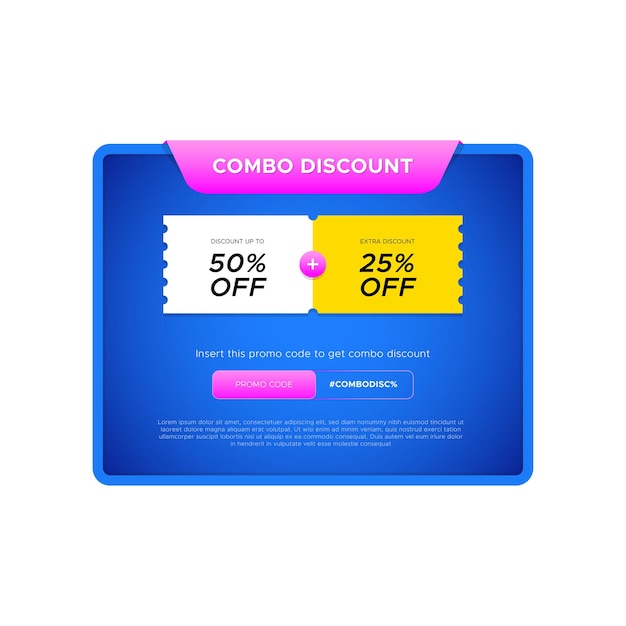 Vector double discount promo vector design banner for ecommerce ads advertisement and or social media