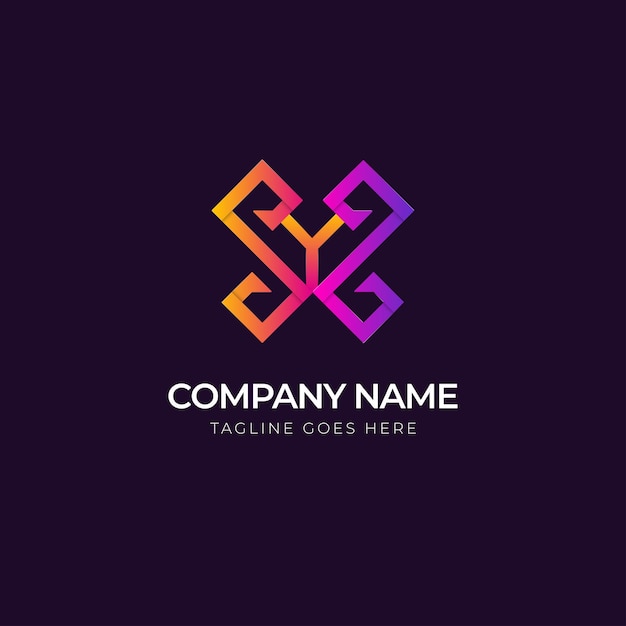 Double letter s gradient logo design