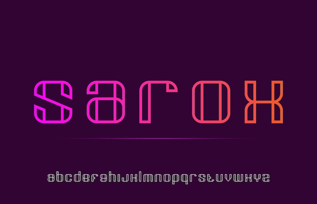 double lining minimal calligraphic alphabet letter logo design