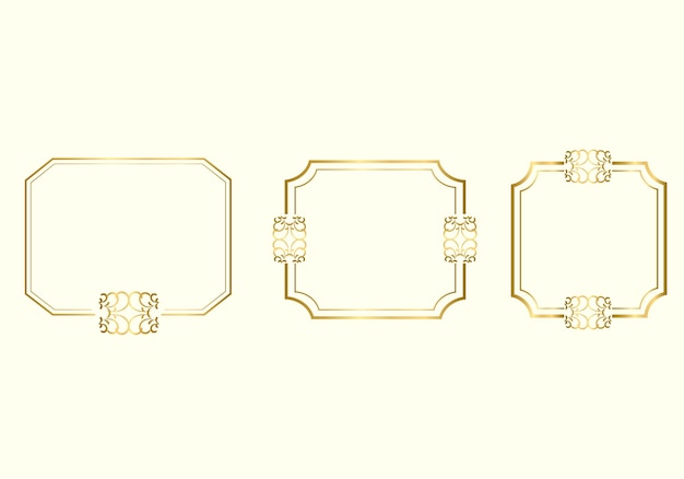 Vector double rectangle frame template, double line frame, draft element, geometric, vector illustration.