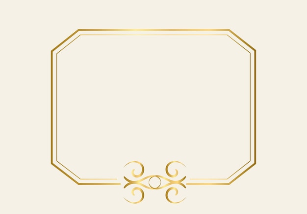 Double rectangle frame template, double line frame, draft element, Geometric, Vector illustration.