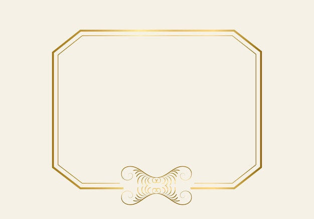 Double rectangle frame template, double line frame, draft element, Geometric, Vector illustration.