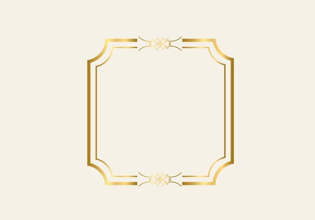 Vector double rectangle frame template, double line frame, draft element, geometric, vector illustration.