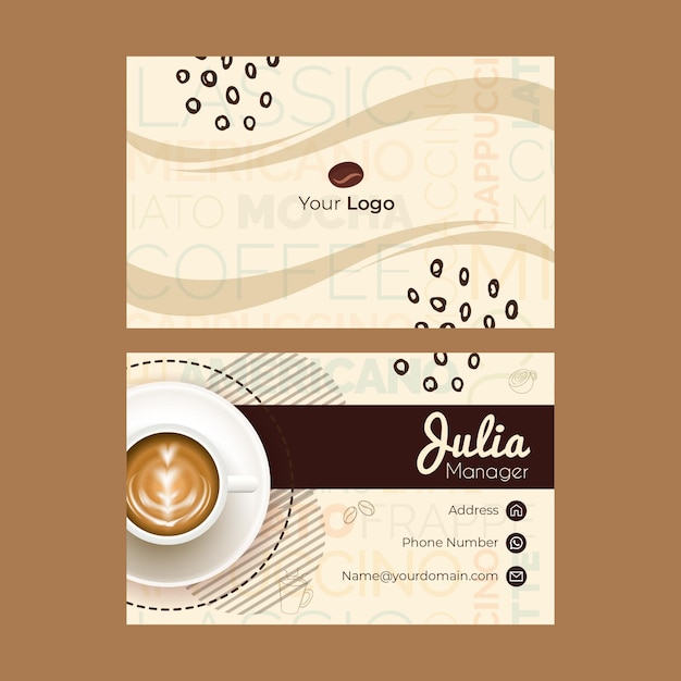 Vector double-sided business card