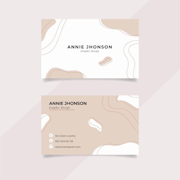 Vector double-sided business card